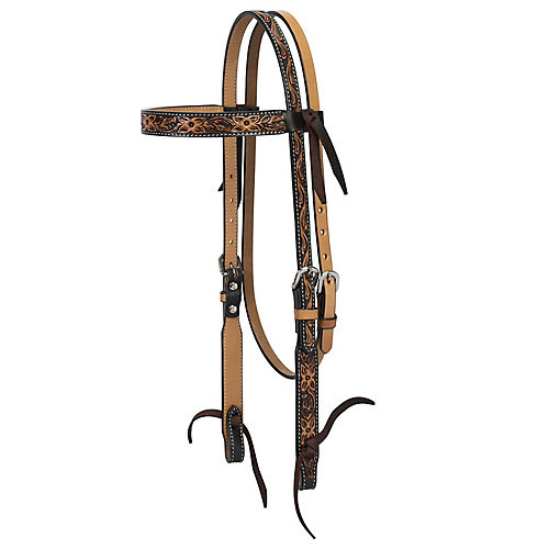 Weaver Leather Weaver Turq Cross Floral Tool Headstall Average