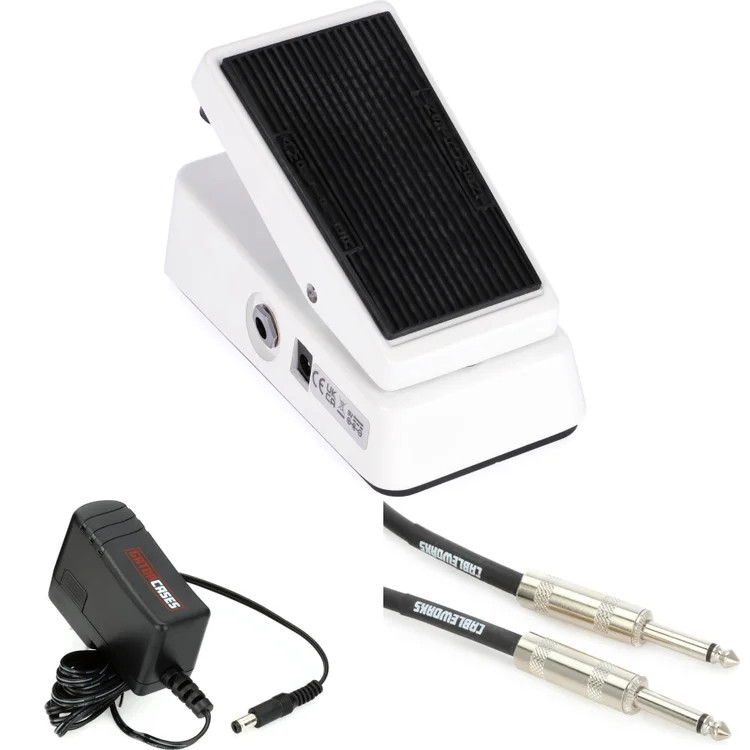 Dunlop CBM105Q Cry Baby Mini Bass Wah Pedal with Power Supply and Cable