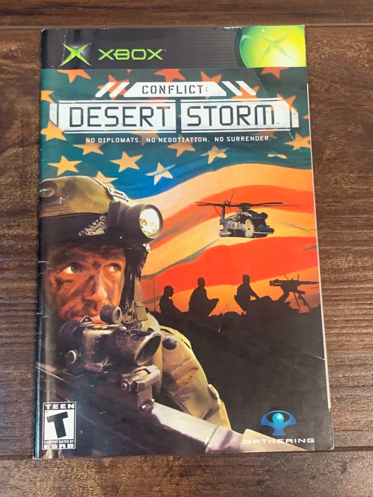 Conflict Desert Storm XBOX Instruction Manual Only