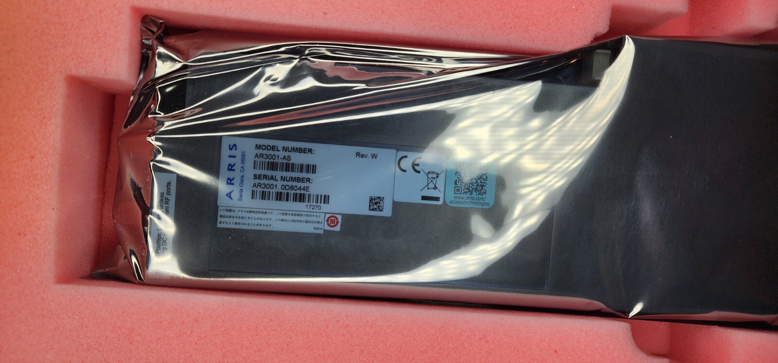AR3001-AS Arris AR3001 Dual Analog Return Receiver