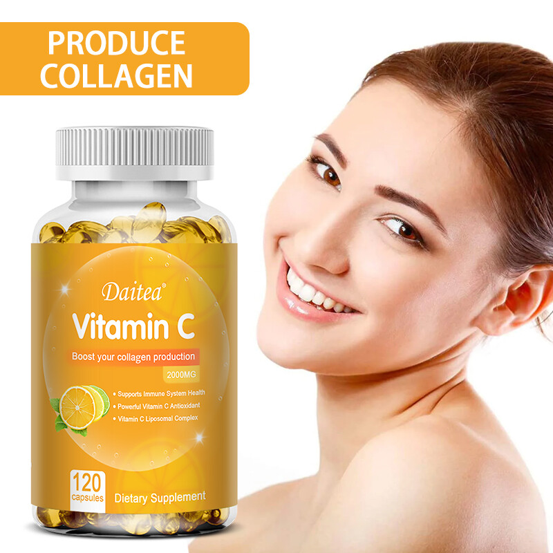 Vitamin C promotes collagen production - high-dose 2000 mg