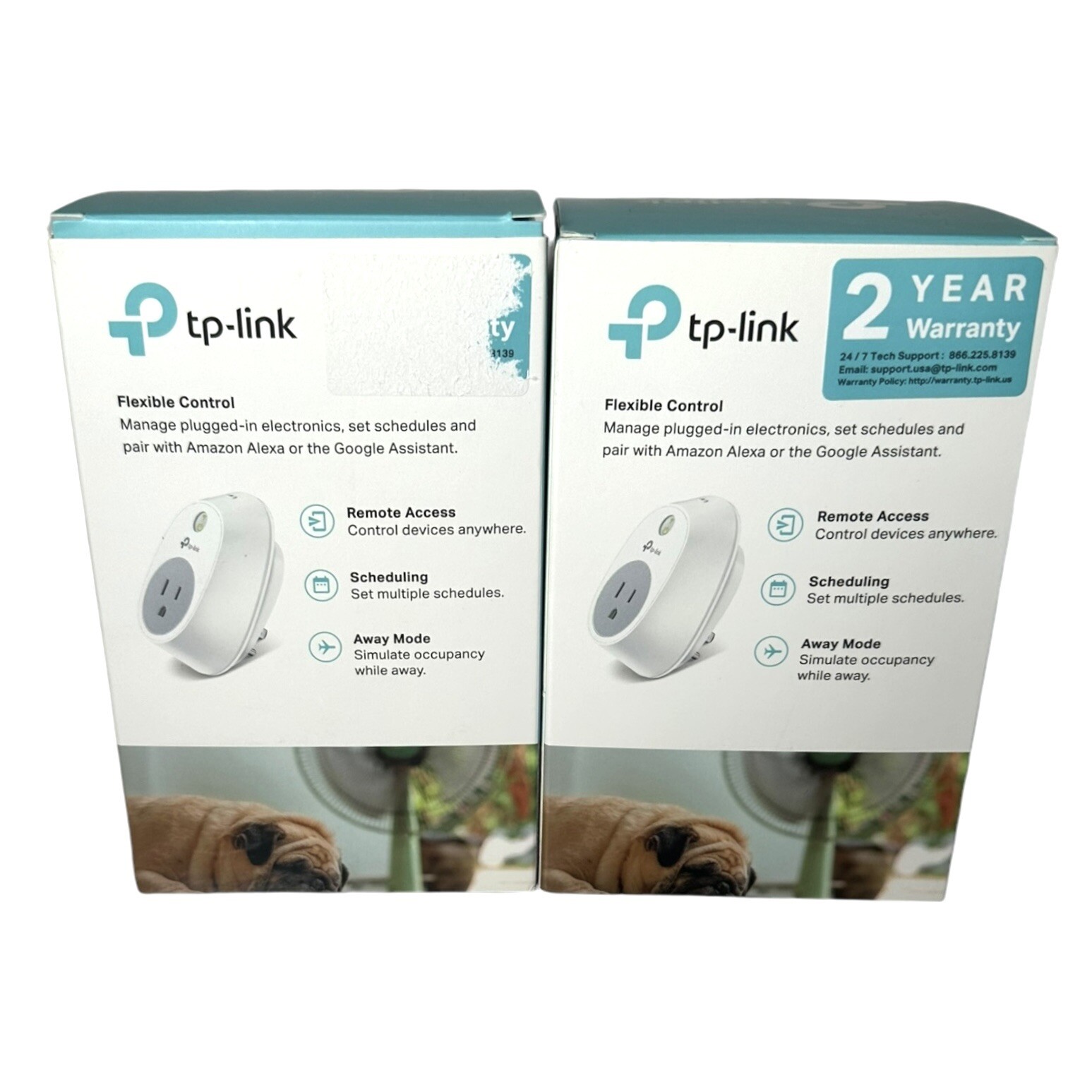 TP-Link HS100 Wi-Fi Smart Plug Kit Remote Socket Controller LOT of 2
