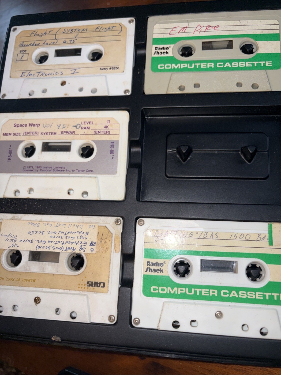 Lot Of 44 Computer Cassettes . Cload And Assorted Cassettes 2 Binders 44 Total