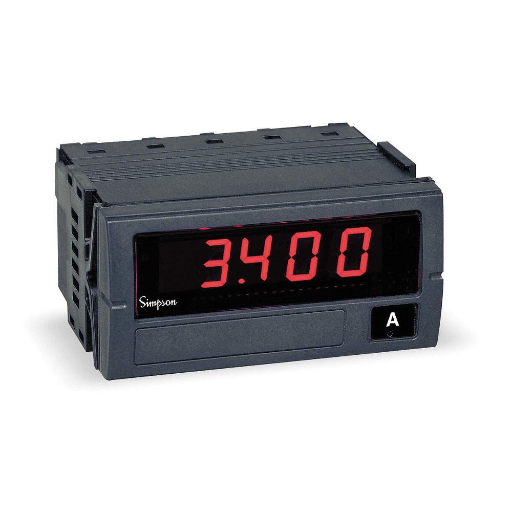 SIMPSON ELECTRIC F45-1-46-0-A Digital Panel Meter,AC Current 1X181