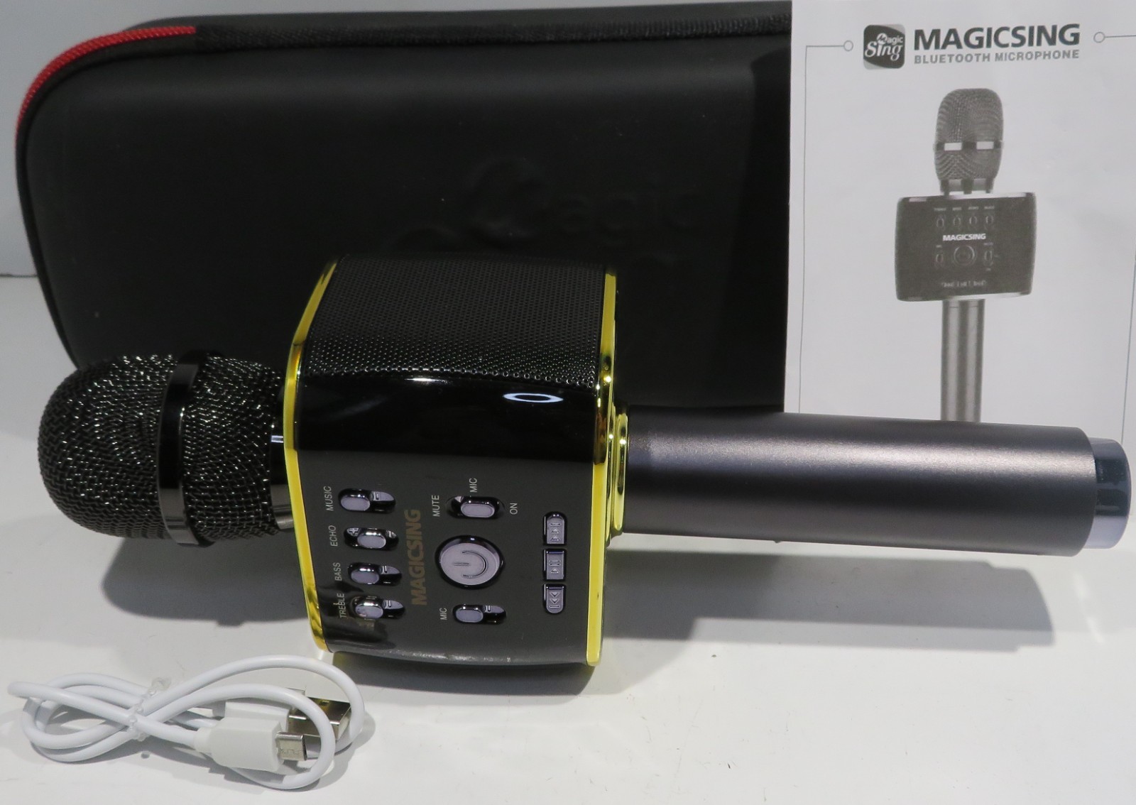 Magic Sing Karaoke MP30 Bluetooth Wireless Mic Mircophone + Speaker - A+++ Cond.