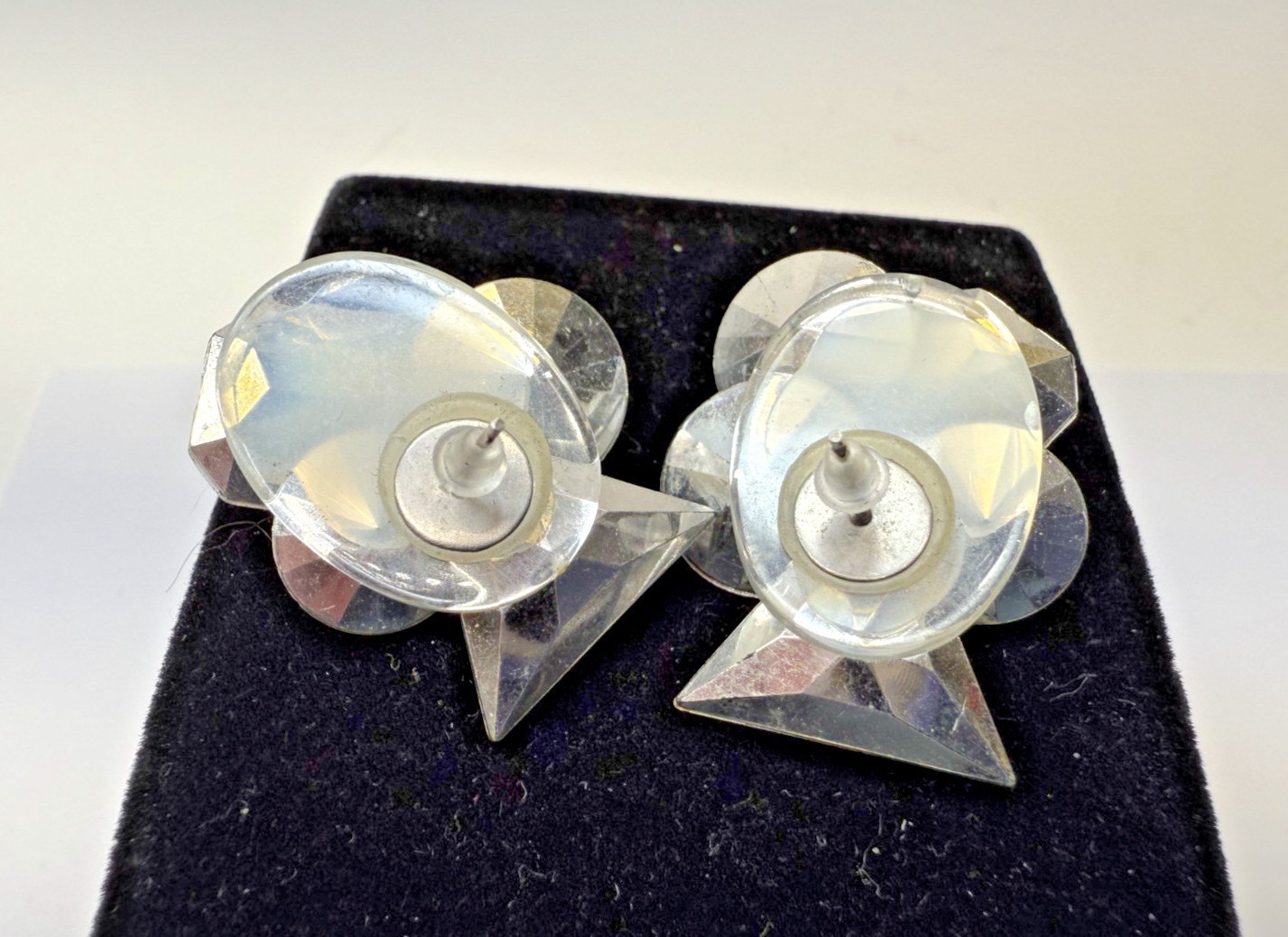 Vintage Multi Shape Rhinestone Layered Earrings