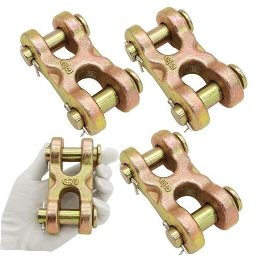 4 Pack 5/8 Inch Safety Chain Repair Link, G70 Alloy Steel 5/8 Inch 4 Pack