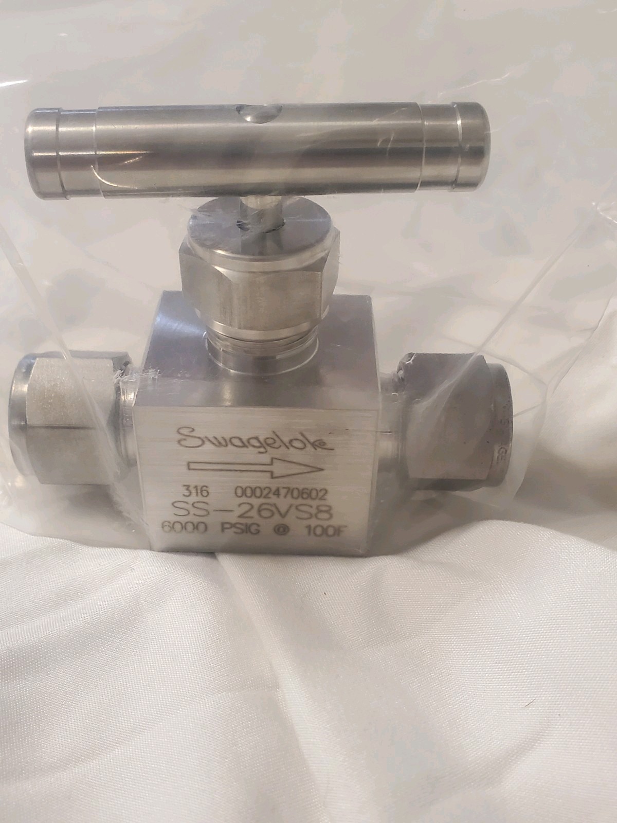 Swagelok ss-26vs8 bonnet needle valve