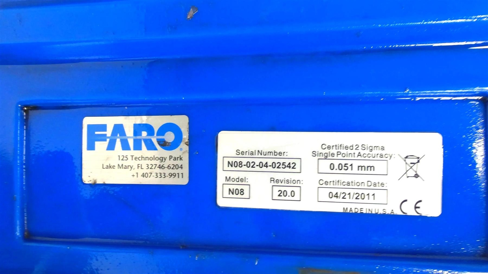 FARO N08 REV 20.0 Arm Portable Measurement Inspection - Free Shipping