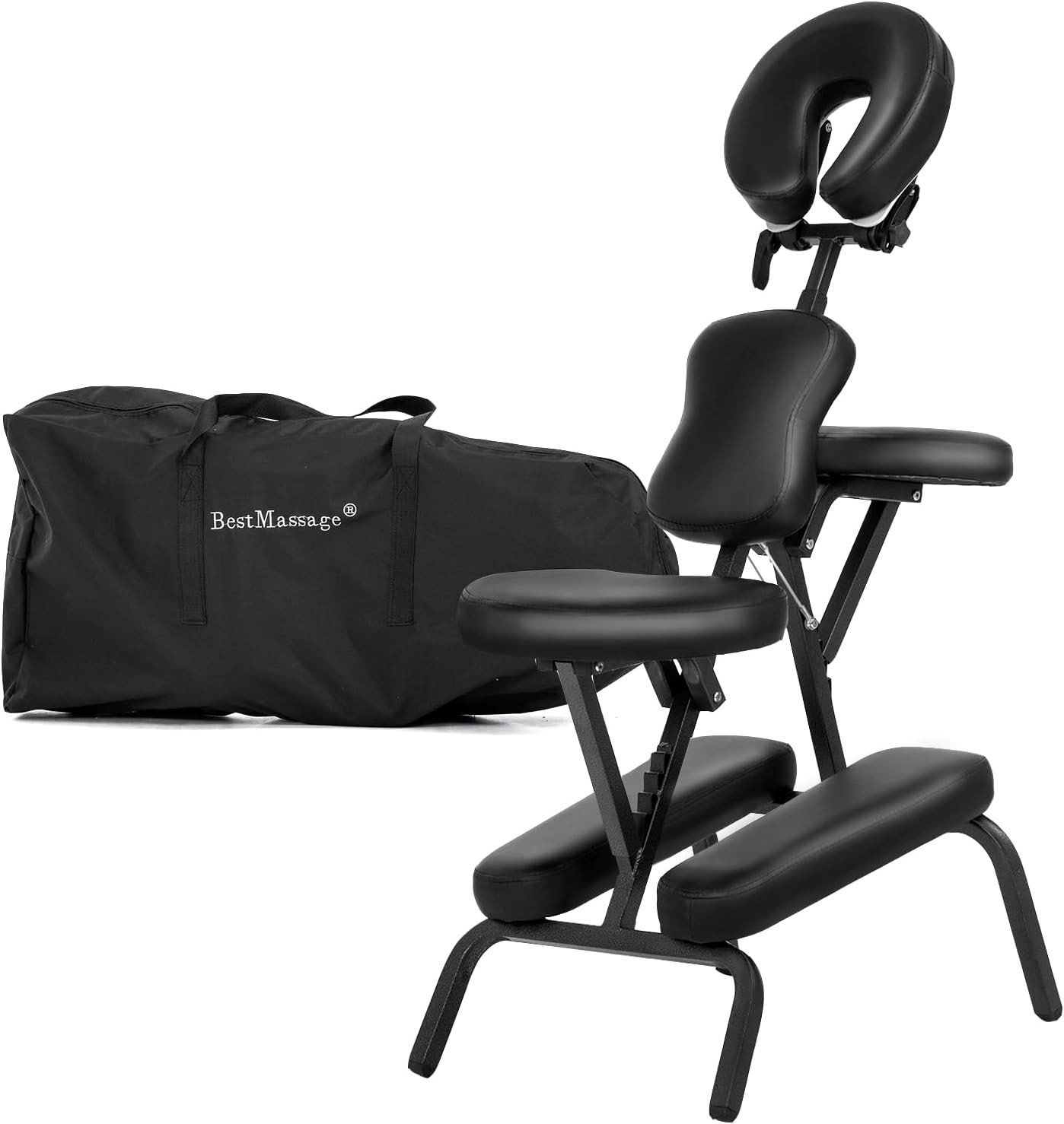 Portable Massage Chair for Tattoo and Spa Foldable Massage Therapy Chair with Ad