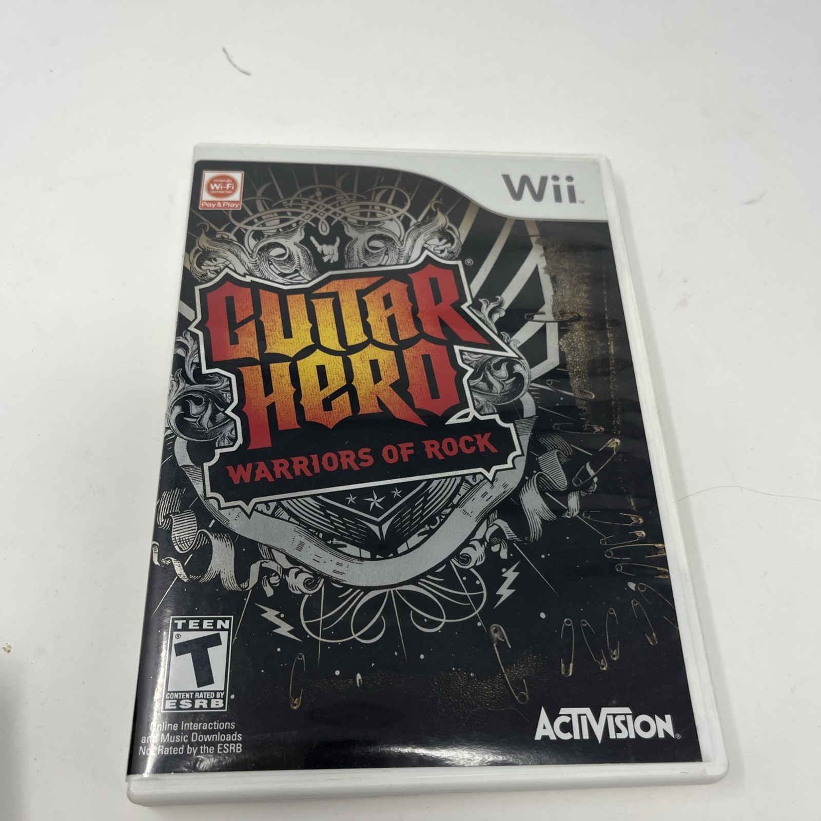 Guitar Hero Warriors of Rock (Nintendo Wii, 2010) Manual & Case Only ~ No Game