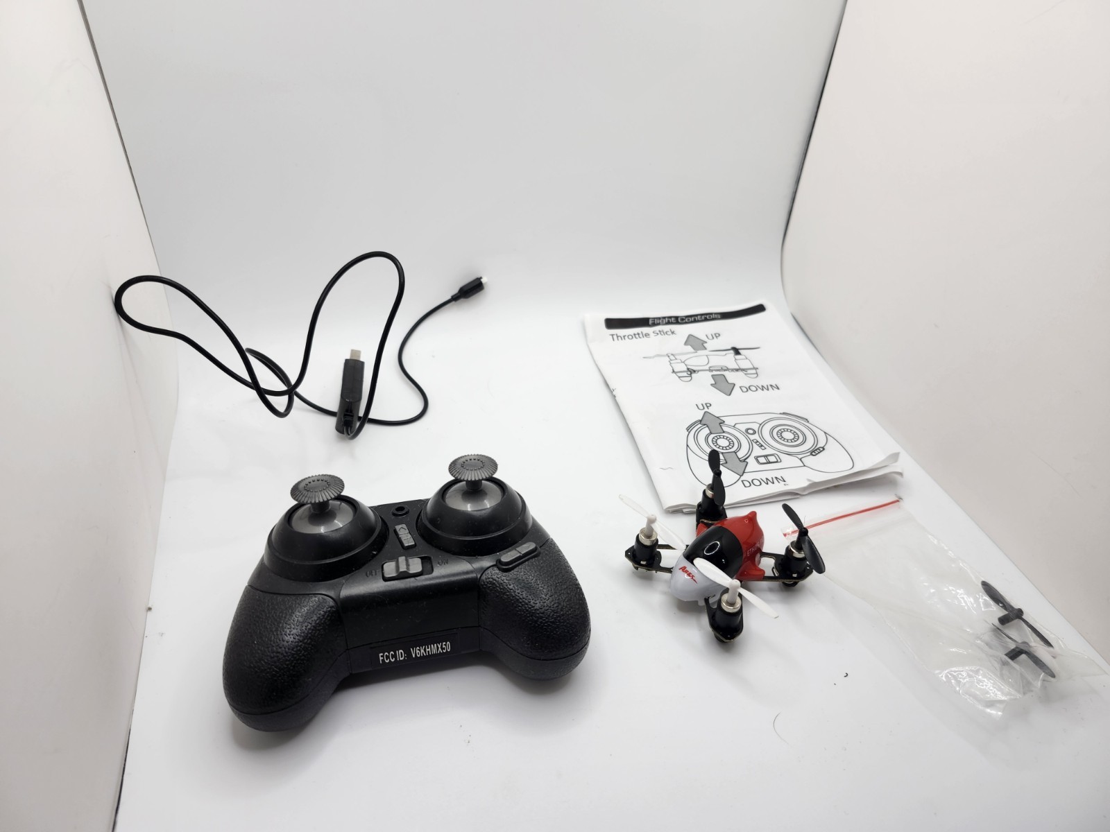 Ares Ethos PQ RC Drone Ready-To-Fly Mini Quadcopter w/ Controller RTF