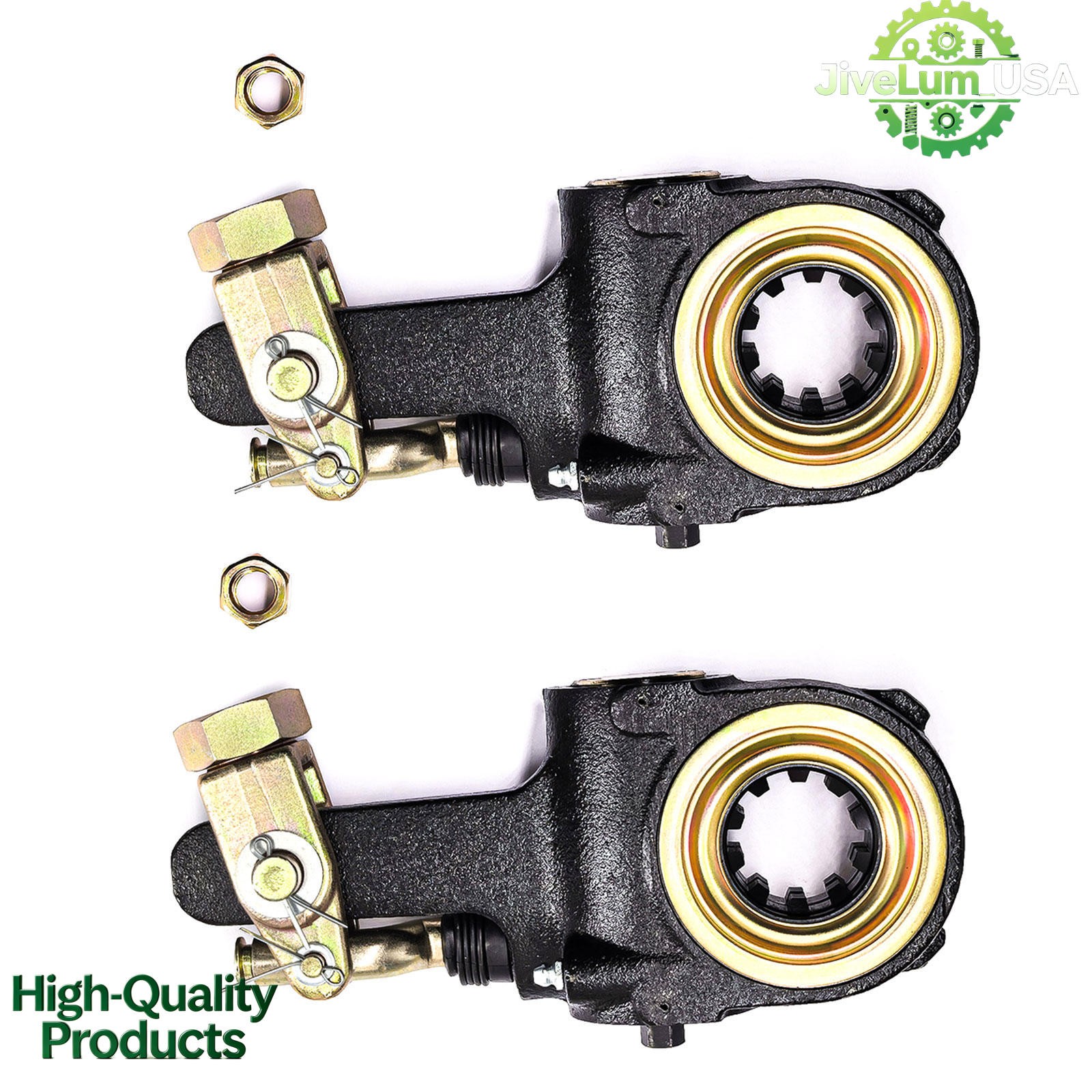 2Pcs 10 Spline 5.5" Auto Slack Adjuster w/ Collar Lock Clevis For Meritor AS1132