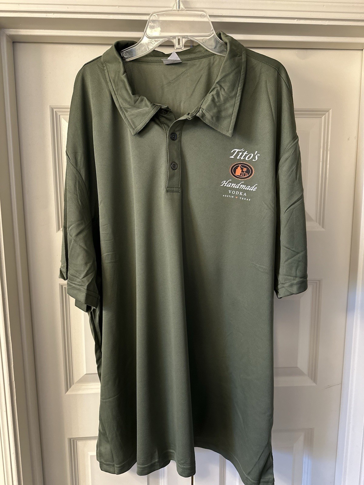 Tito’s Vodka Olive Green  Polo XXXL