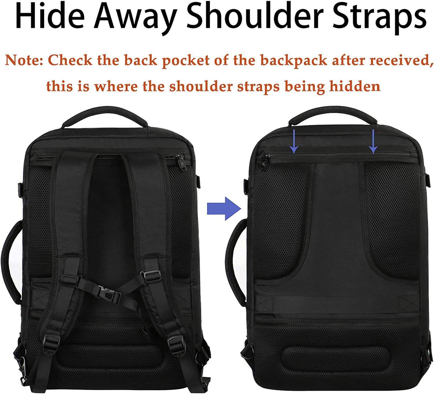 MATEIN Carry on Backpack, Extra Large Travel Backpack Expandable Airplane Approv