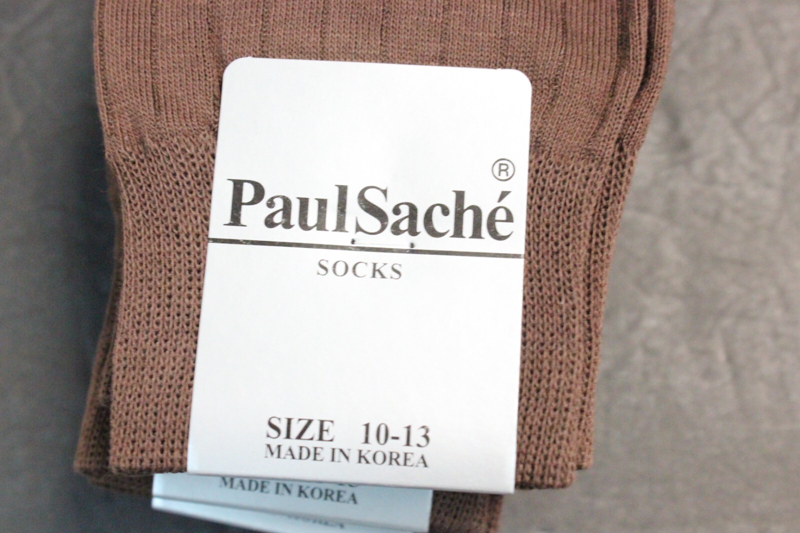6 PAIRS MEN'S DRESS Work Socks SIZE 10-13 shoe 8-12 COTTON Brown tapue RIB