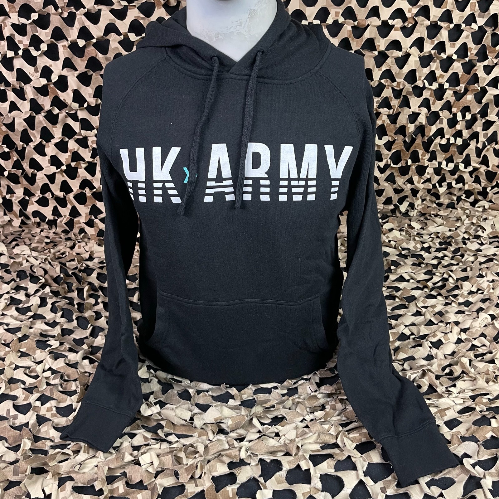 NEW HK Army Boost Pull Over Hooded Sweatshirt - Black - X-Small