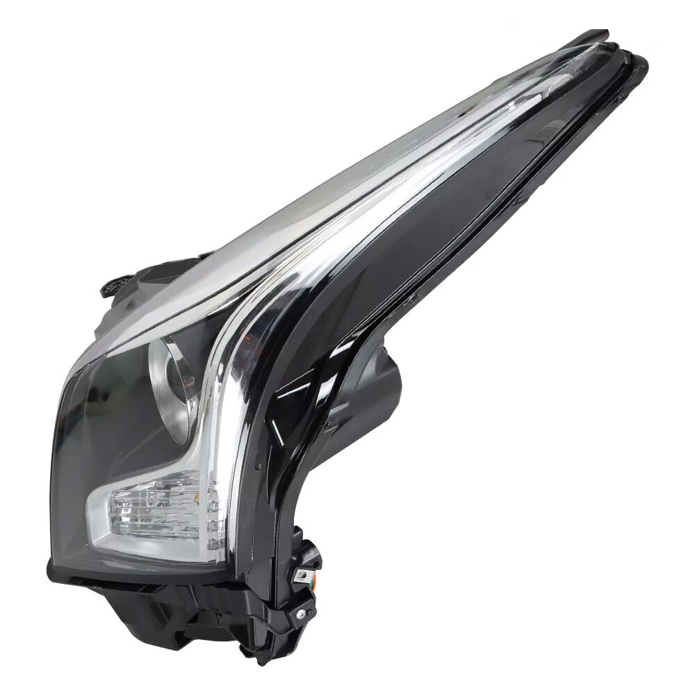 Left Side For 2013-2018 Cadillac ATS Halogen Headlight Chrome Housing with Bulb