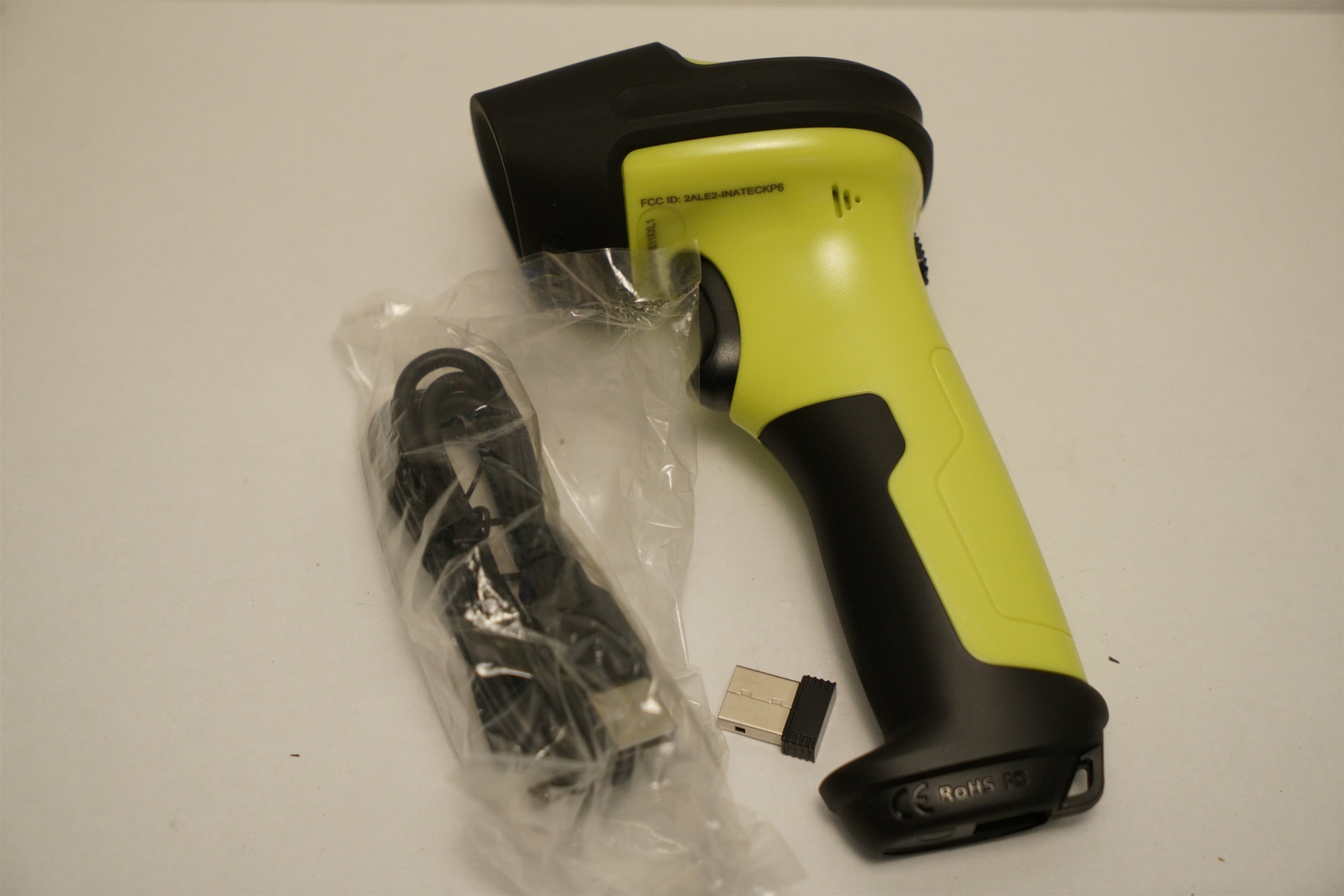 Inateck BCST-60 Automatic Barcode Scanner, Green, 2.4GHz Wireless