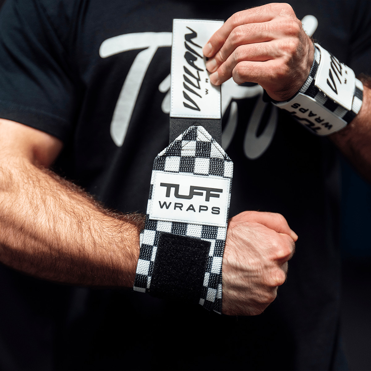 24" Villain Wrist Wraps - Checkerboard
