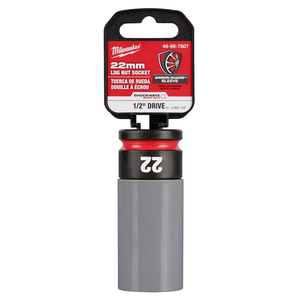 Milwaukee 49-66-7807 1/2 Drive 22MM Lug Nut Socket