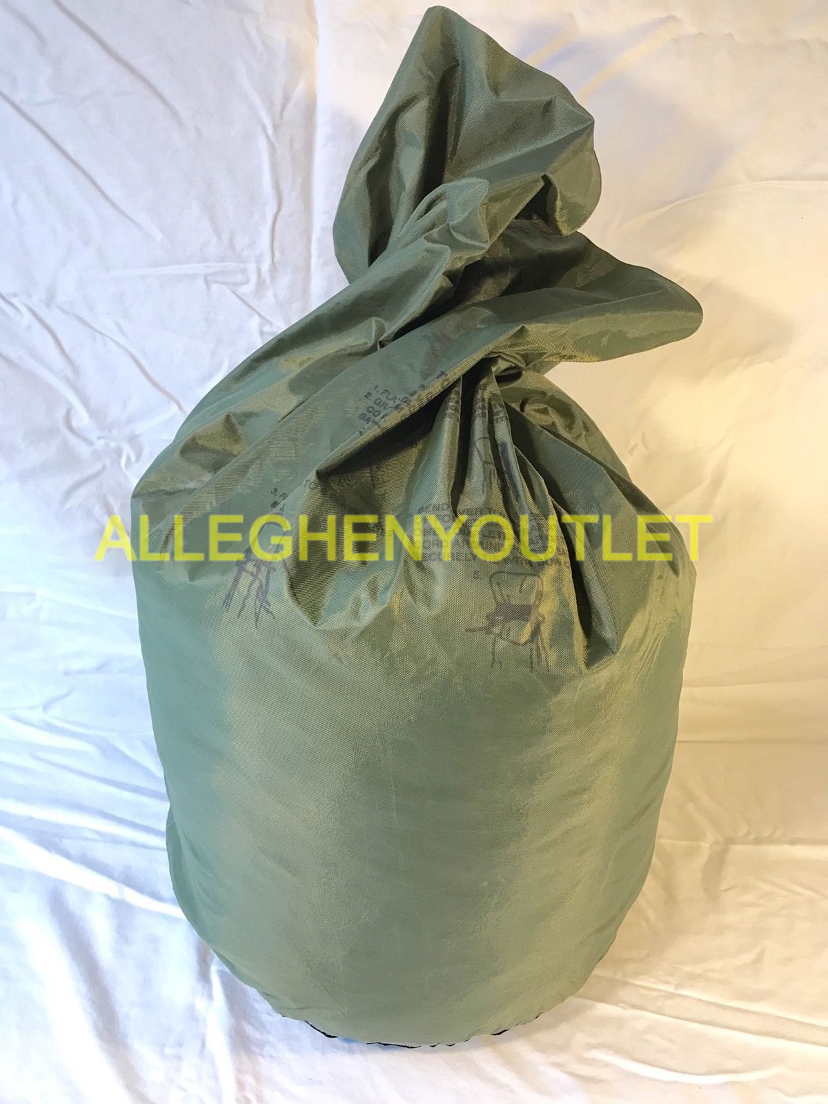 Waterproof Clothing Bag Military Green NSN 8465-00-261-6909 Wet Weather Bag VGC