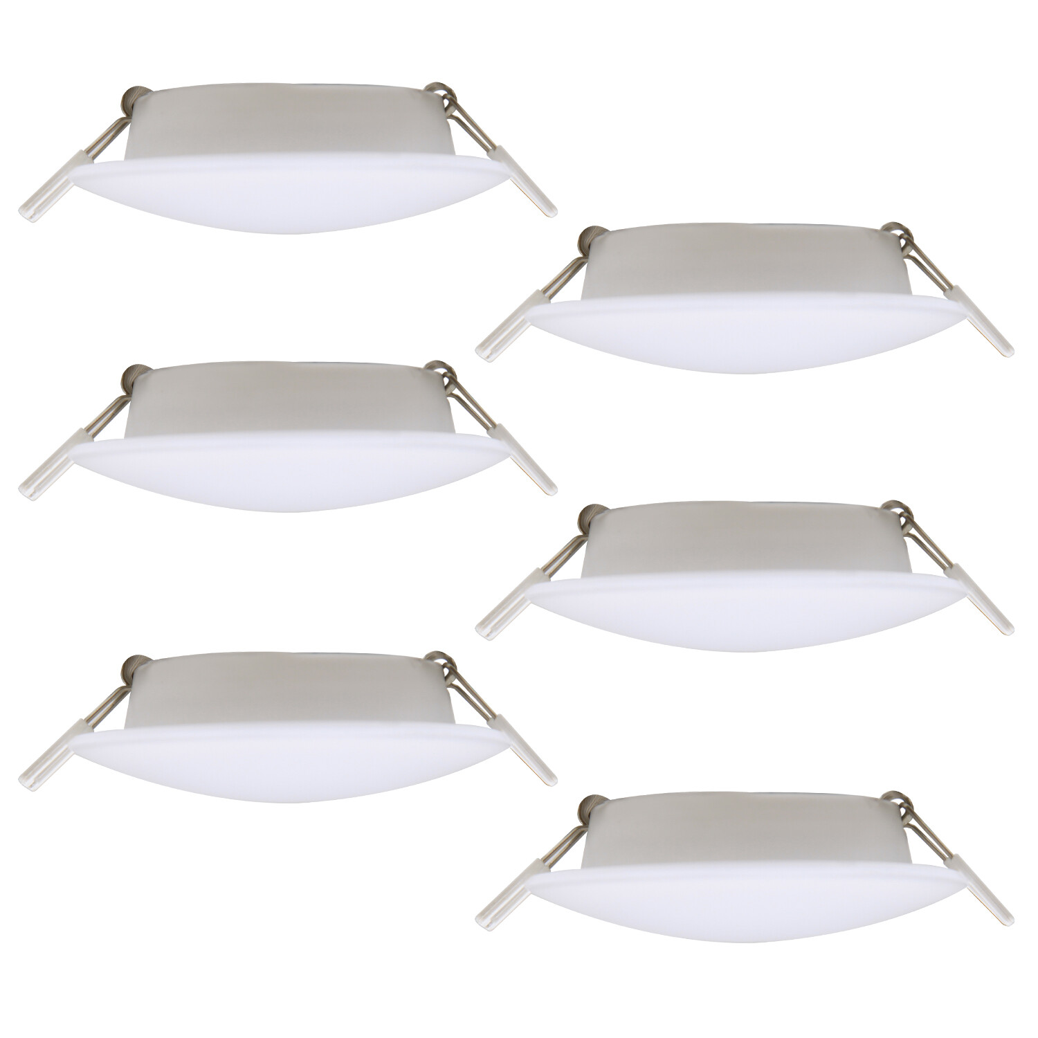 6Pack 3in LED 12V RV Recessed Ceiling Light Puck Light Camper Trailer 4000K