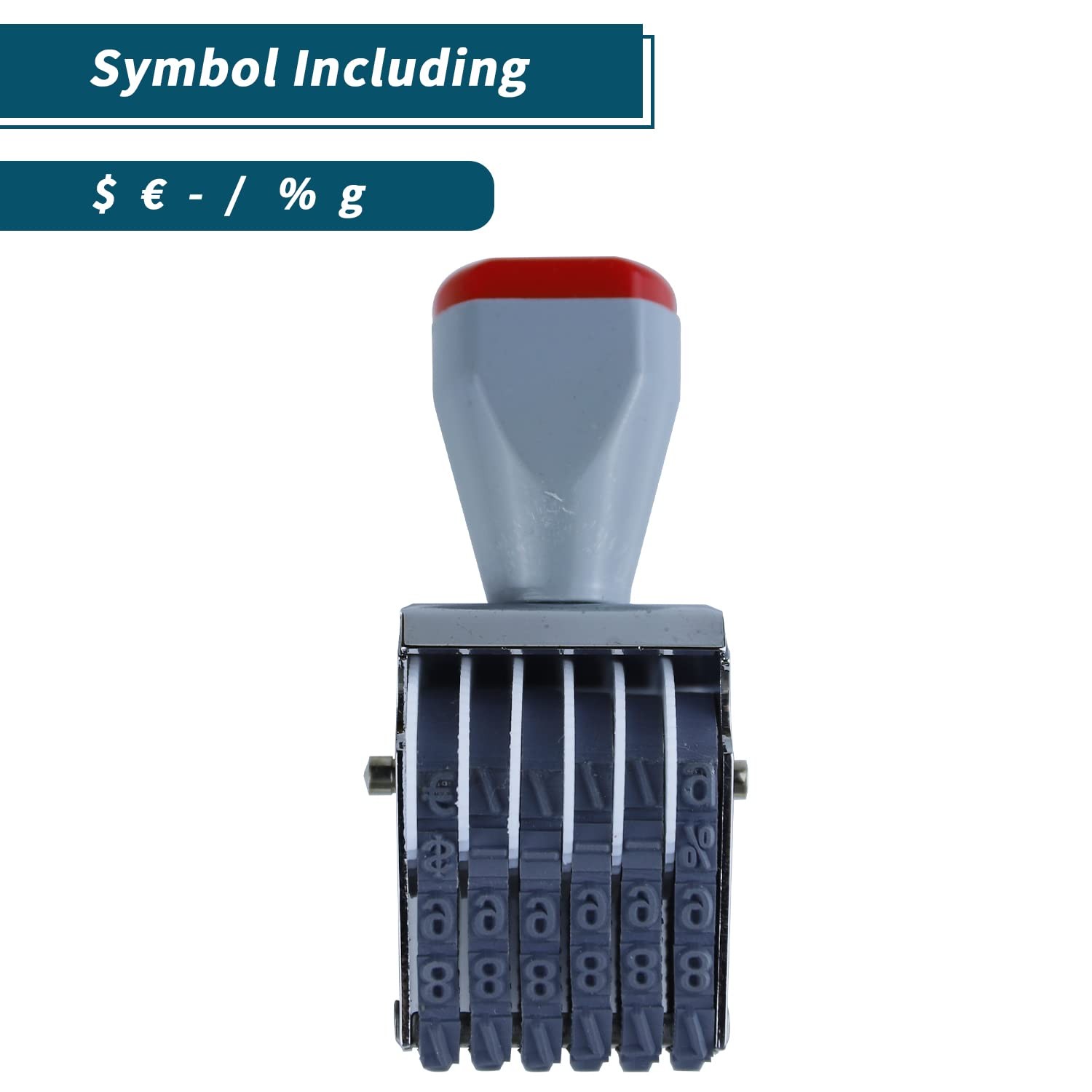 6 Digit Number Roller Stamps - Small Changeable Date Stamp Personalized Numbe...
