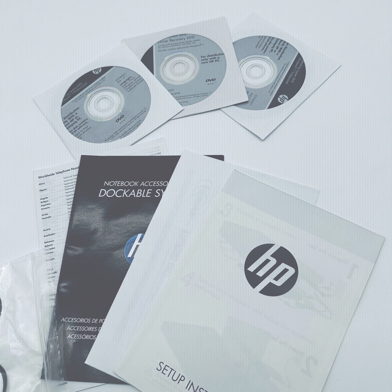 HP Windows 7 CD Disc Notebook Accessories for Dockable System Recovery DVD