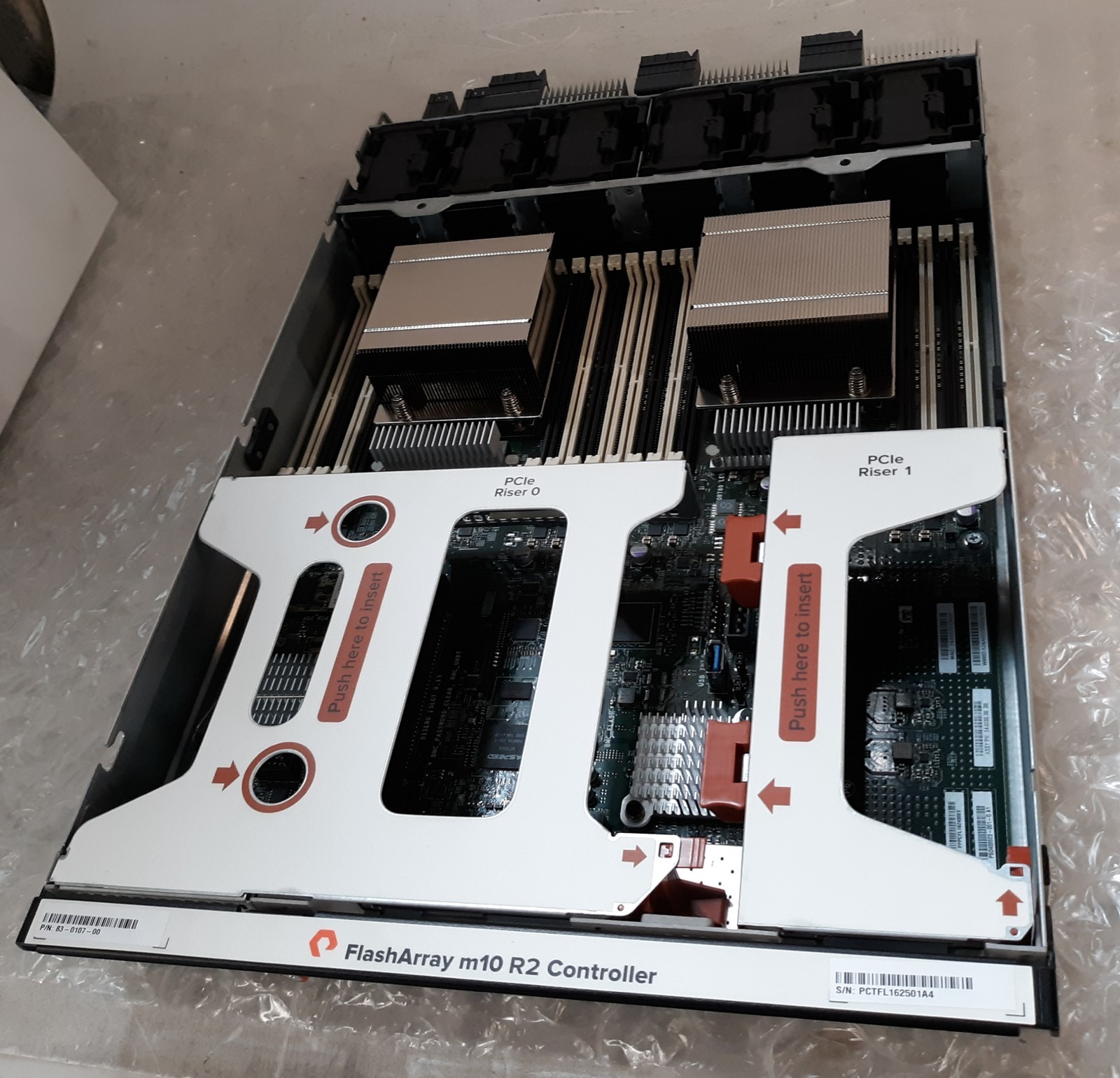 Pure Storage 83-0107-00 Flash Array m10 R2 Controller 2x Intel E5-2620V4 NO RAM