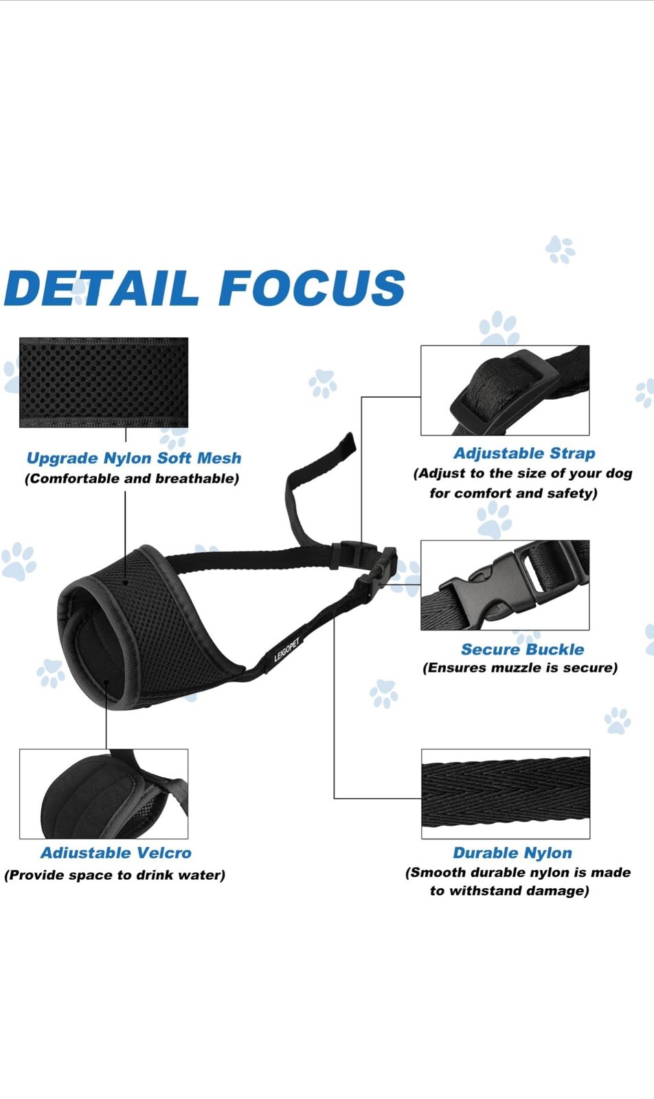 dog muzzle large