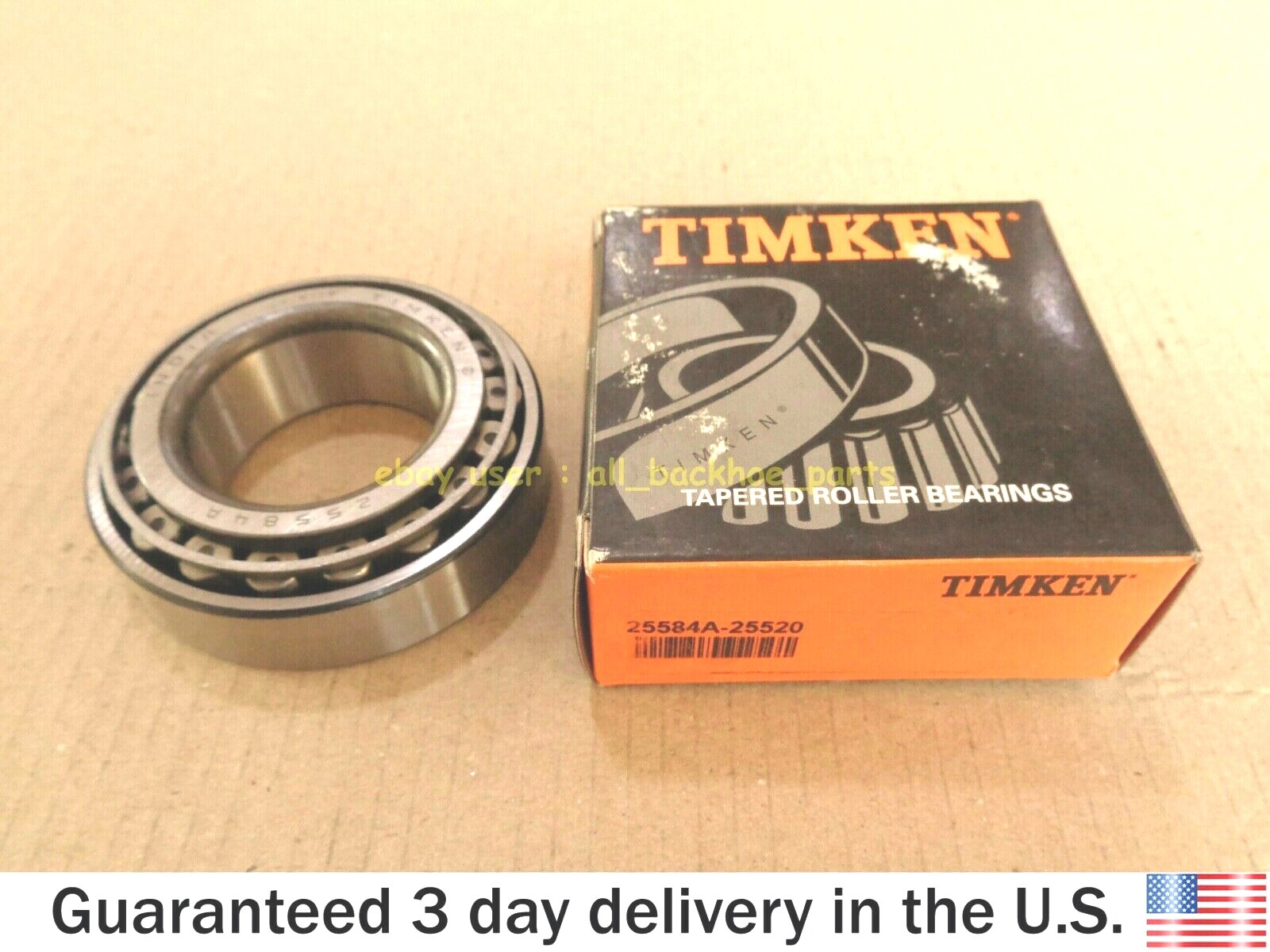GENUINE TIMKEN TAPERED ROLLER BEARING 25584A - 25520 1 3/4" BORE