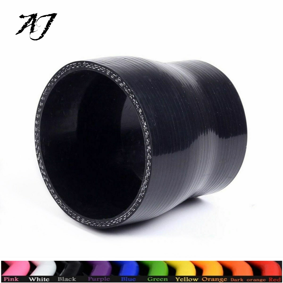 ID 2.5" to 3.25'' 63/83mm Silicone Straight Reducer Intercooler Turbo Hose Black