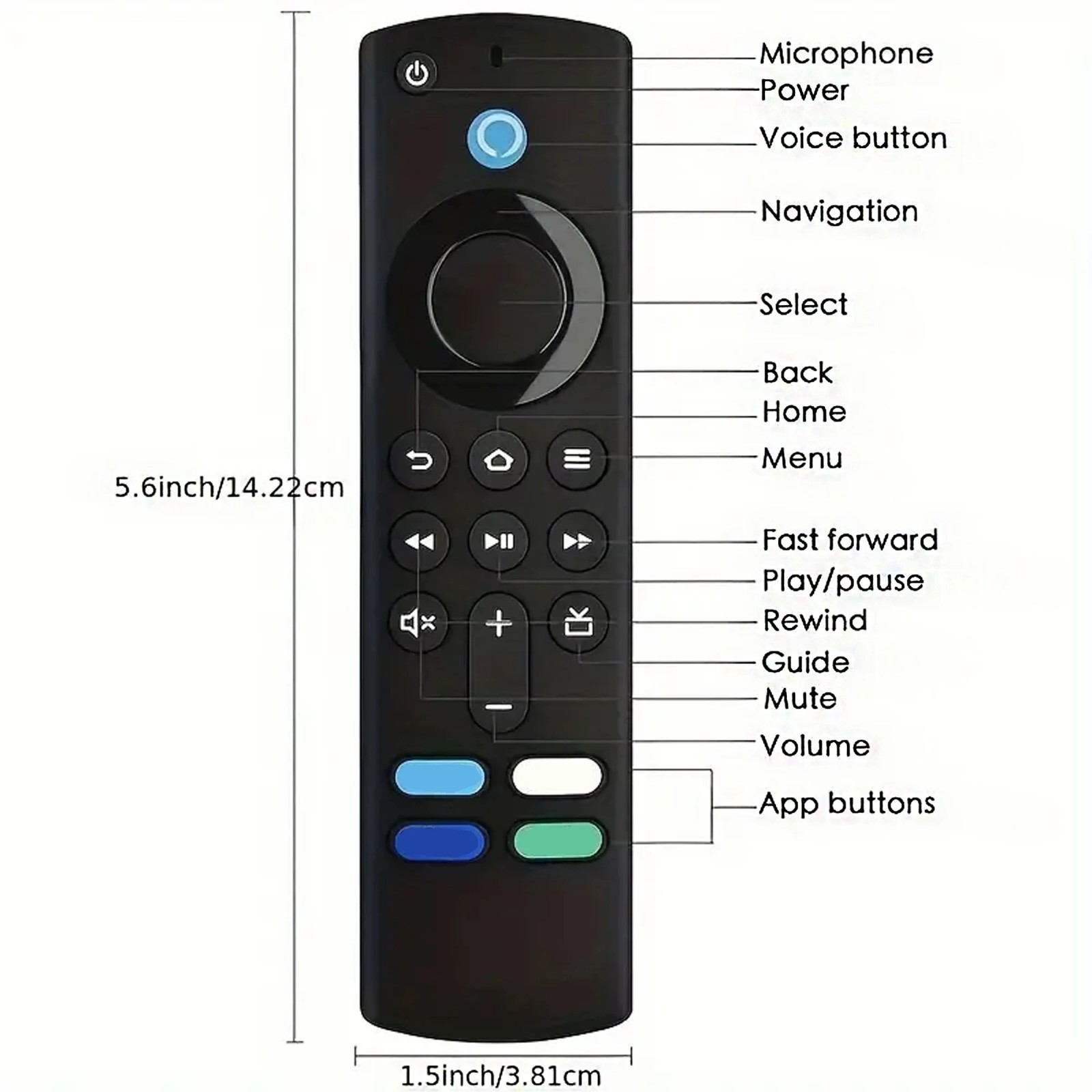 FIRE STICK TV REPLACEMENT REMOTE CONTROL ALEXA VOICE PRIME 4K LITE Max