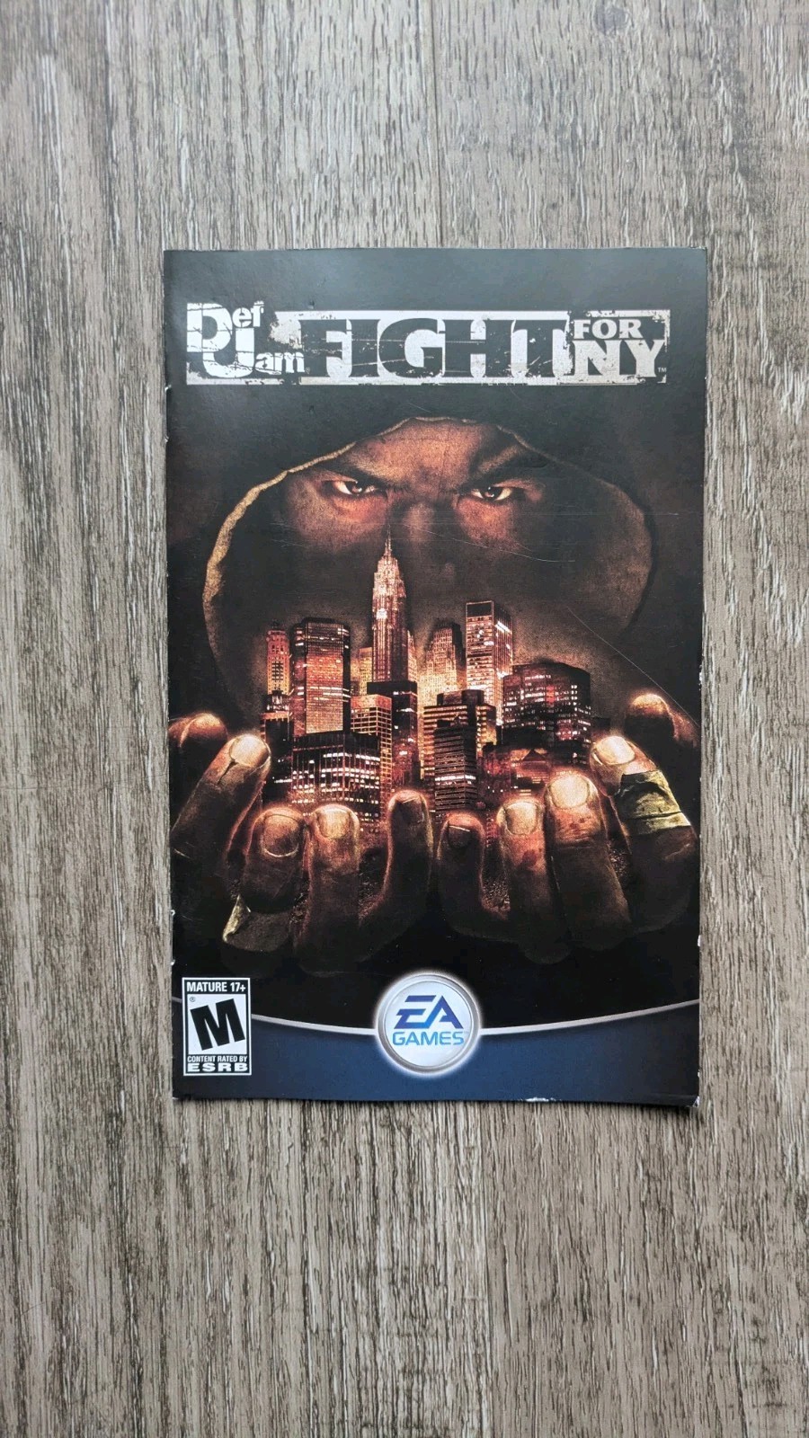 USED AUTHENTIC MANUAL ONLY - NO GAME NO BOX -) DEF JAM FIGHT FOR NY (- PS2