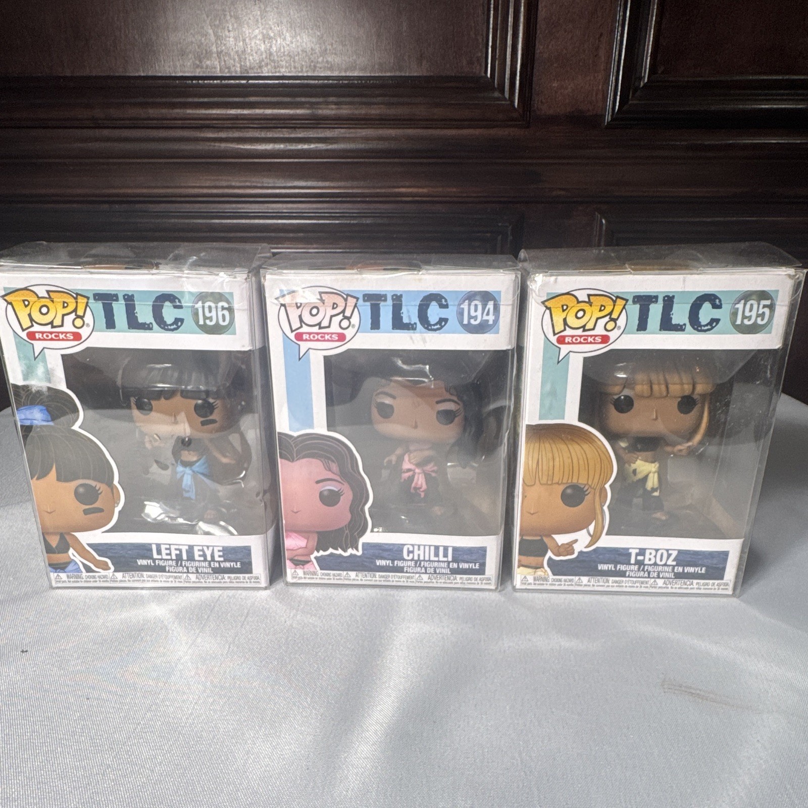 Funko Pop! Rocks TLC 3-Pack Vinyl Boxed Chilli #194 T-Boz #195 Left Eye #196