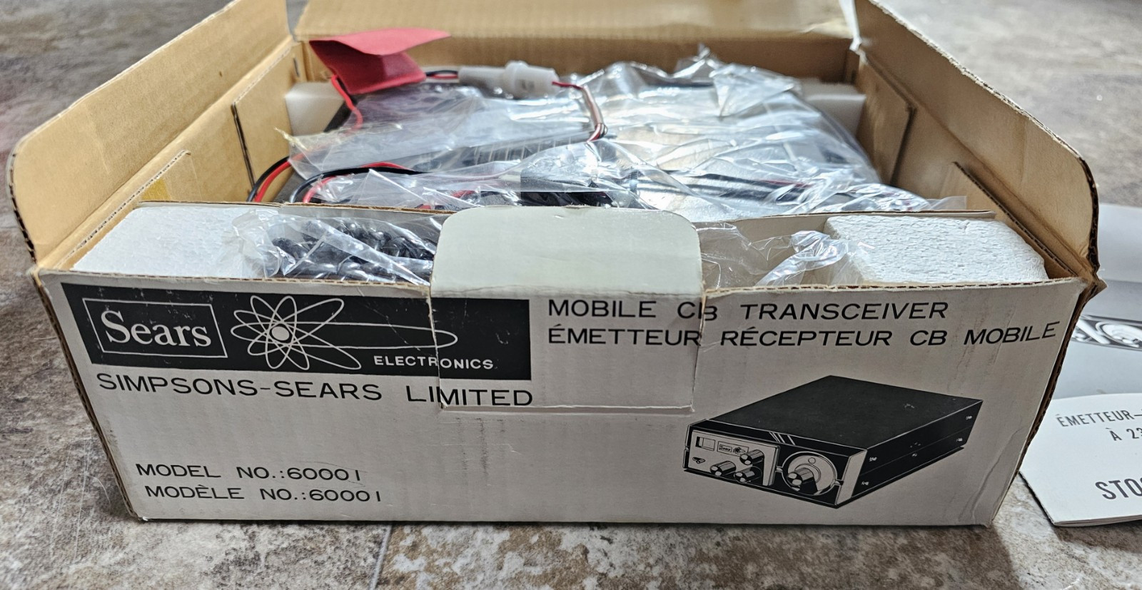 Simpson Sears Electronics Mobile CB Transceiver Model 60001