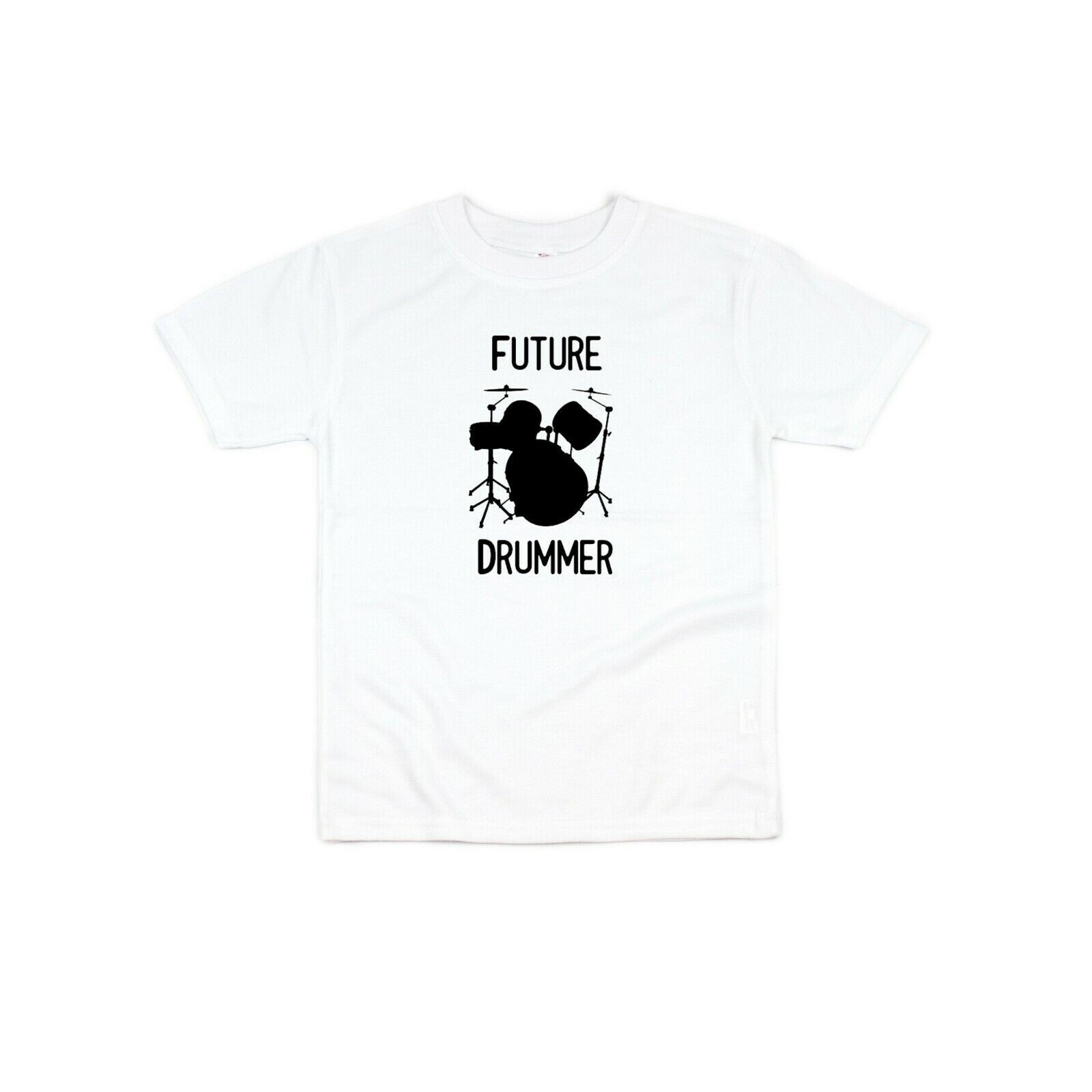 Future Drummer Toddler Shirt - Laughing Giraffe - Size M - Drum Set Drummer