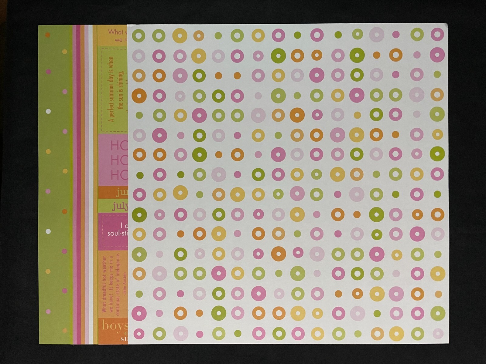 K I MEMORIES "SUMMER" 12X12 SINGLE-SIDED PAPERS