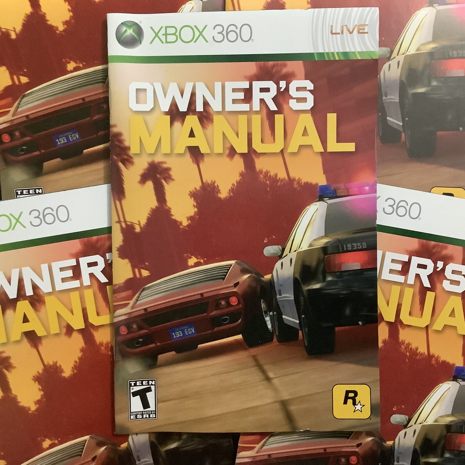 Midnight Club Los Angeles Microsoft Xbox 360 Instruction Manual Only