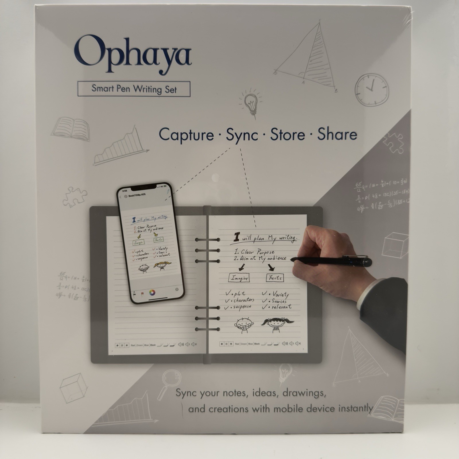 Ophaya 3 in 1 Digital Smart Pen Writing Set, Brand new