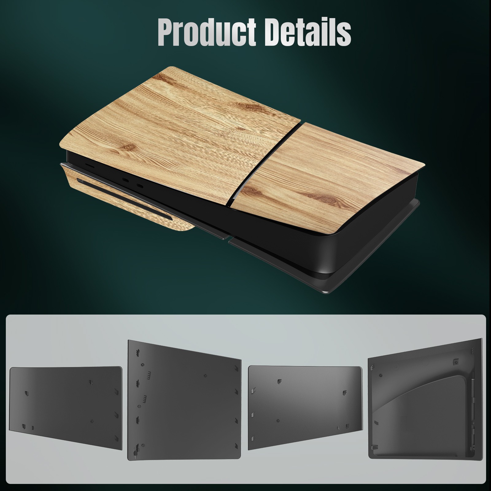 New Wood Grain Color Replacement Panel for PS5 SLIM Optical Drive Version