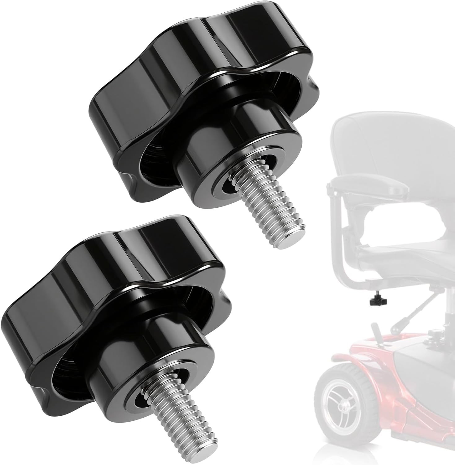 Lightweight Replacement Arm Adjustment Knobs for Mobility Scooter Comfort