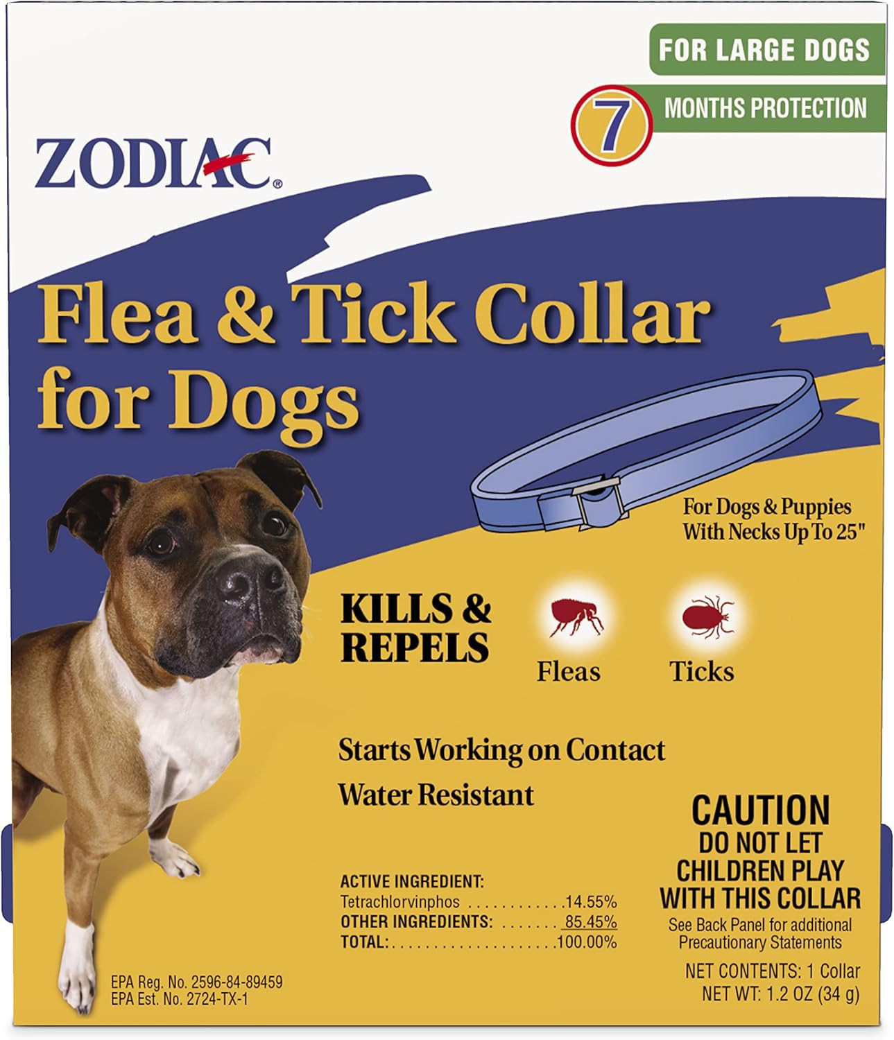 Collar Para Pulgas De Perros Antipulgas Y Garrapatas Proteccion Por 7-Month