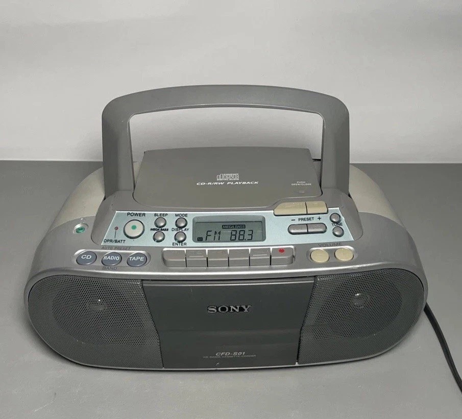 Sony CFD-S01 CD/Radio/Cassette Boombox