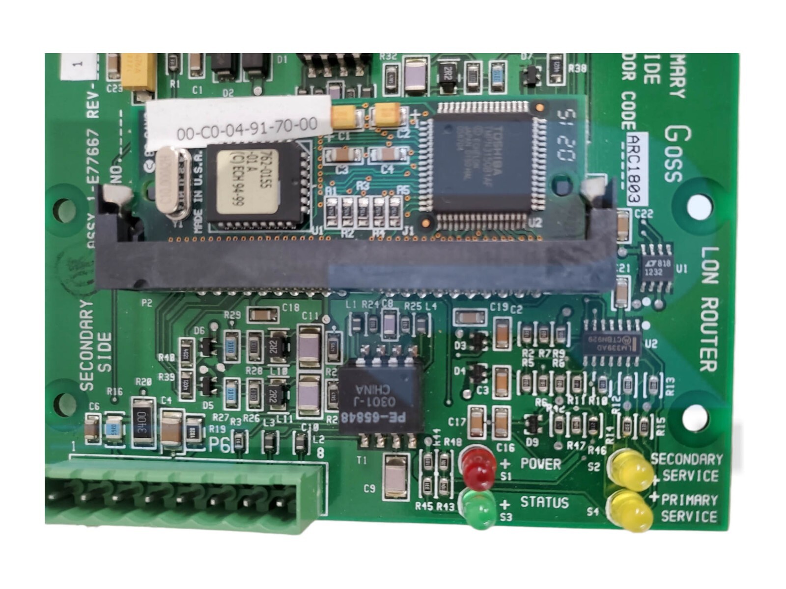 NEW Goss 1-E77667 Lon Router Circuit Board REV. 1