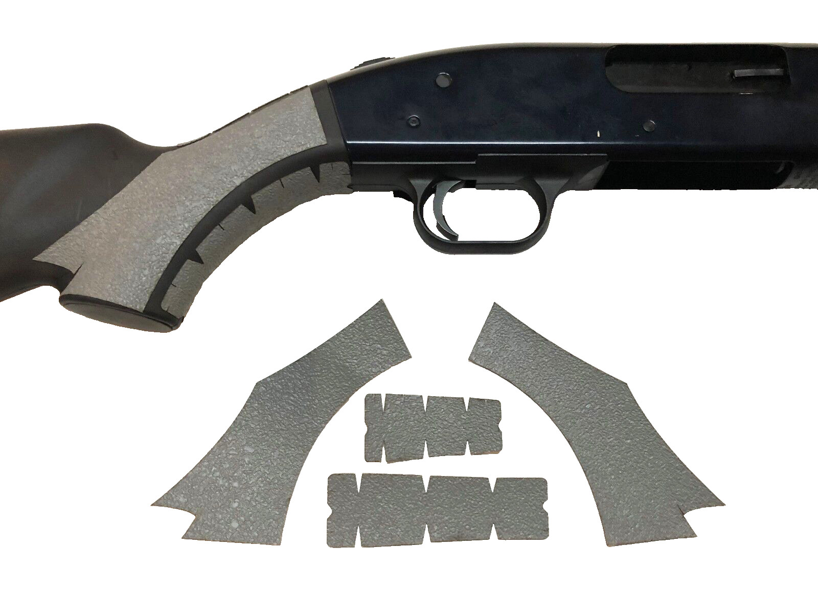 HANDLEITGRIPS Gray Textured Rubber Gun Grip Tape Gun Part for Mossberg 500