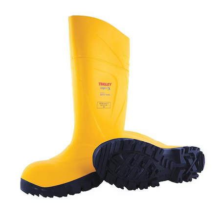 Tingley 77253 Steplite X Steel-Toe Rubber Boots, Cleated Sole, 15 In H, Knee,