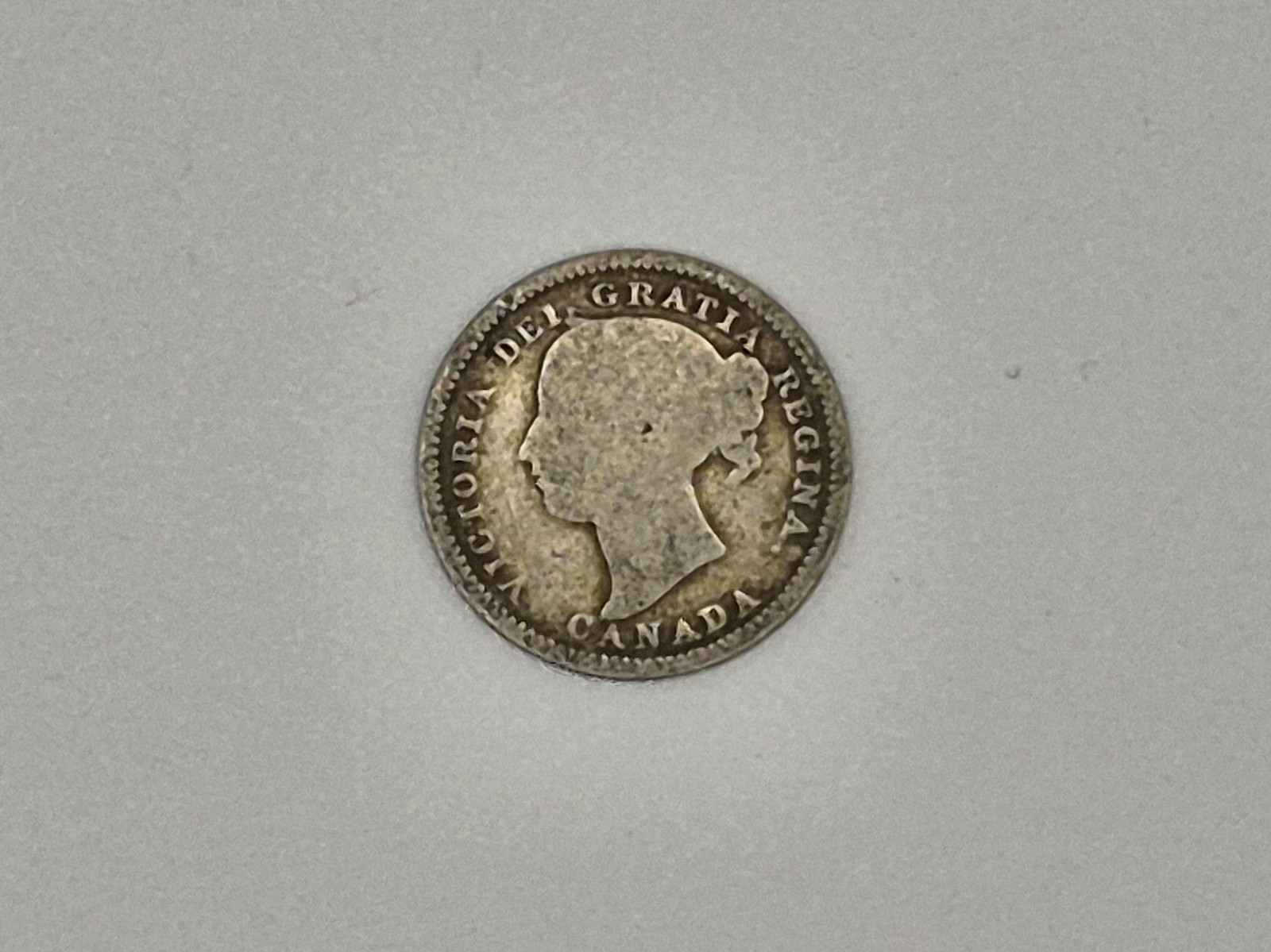 1888 Canada Queen Victoria Silver 10 Cents Coin Young Head