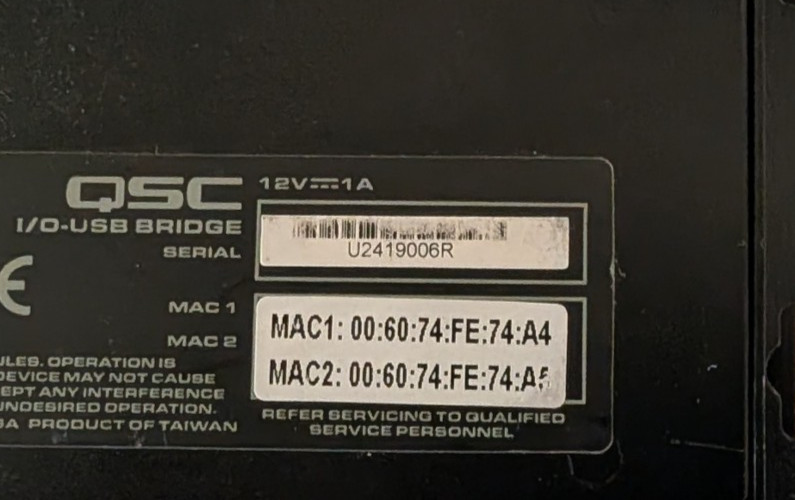 QSC Q-SYS I/O-USB Bridge - Used